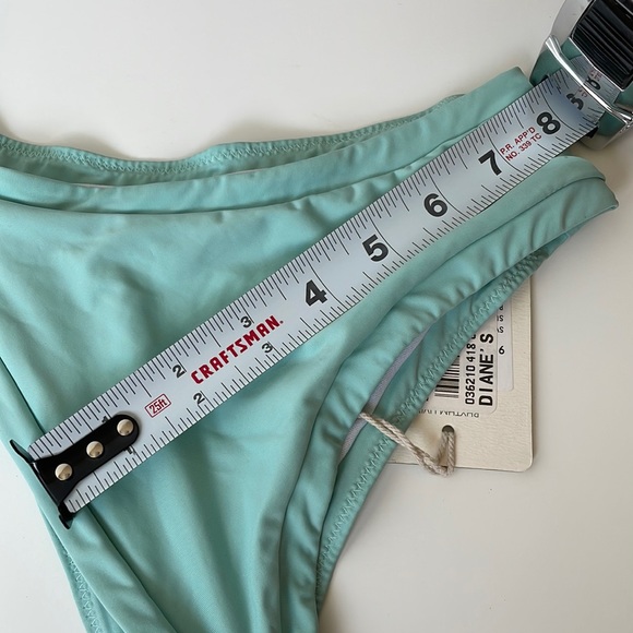 NWT XL Rhythm aquamarine light teal mint sea foam bitsy low rise skimpy bottom - Picture 8 of 9